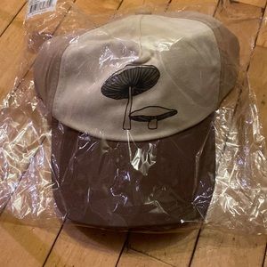 Goumi adult baseball hat cap mushroom shroom new in packaging brown tan